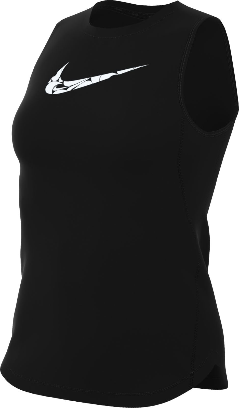 Nike Women's One Swsh Hbr T-Shirt, Black/White, XS