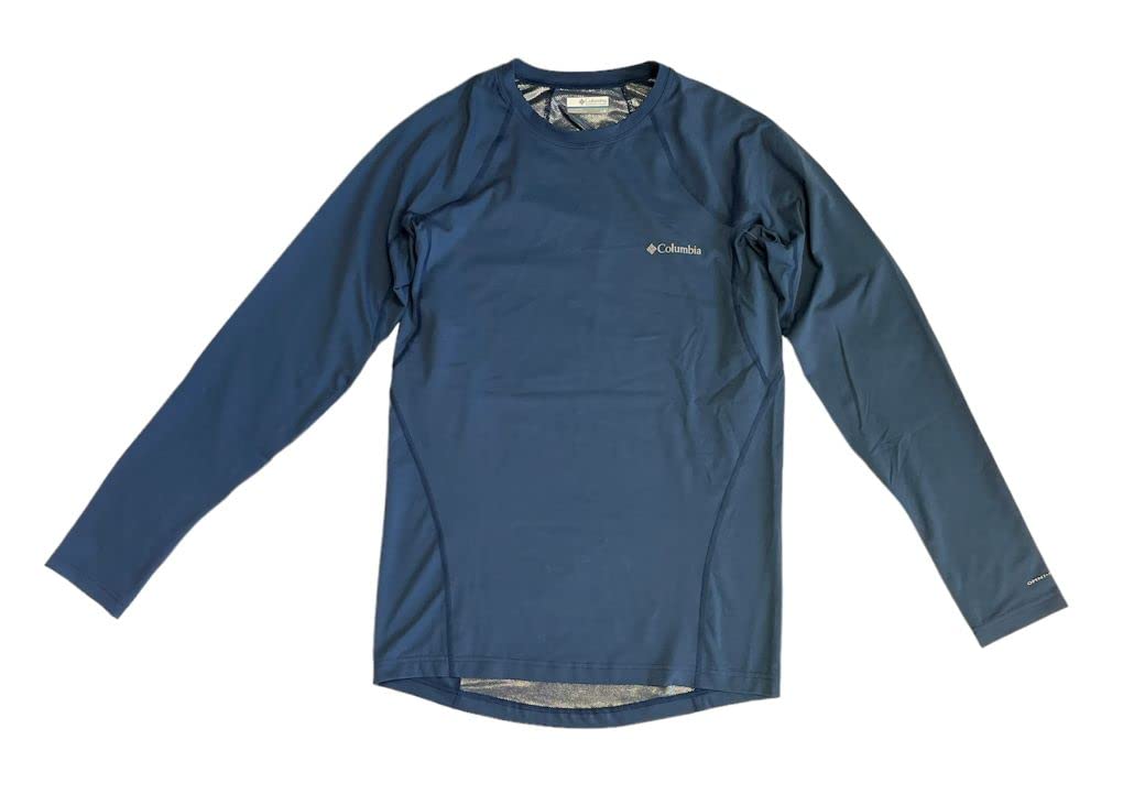 Columbia Mens Midweight Stretch Base Layer Omni Heat Top Shirt (as1, Alpha, m, Regular, Regular, Standard, Cadet Blue, M)