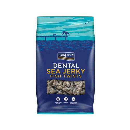 Fish4Dogs Dental Sea Jerky Twists, Fish, 0.1 kg