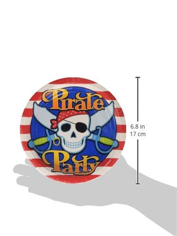Amscan Pirate Party 7" Plates - 8 ct