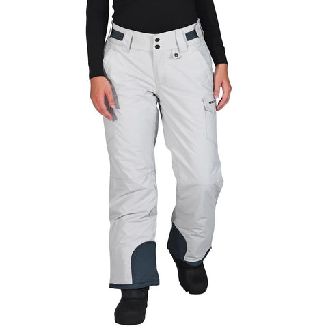 ARCTIX Women's Snow Sports Insulated Cargo Pants, Quiet Grey, S x 29L