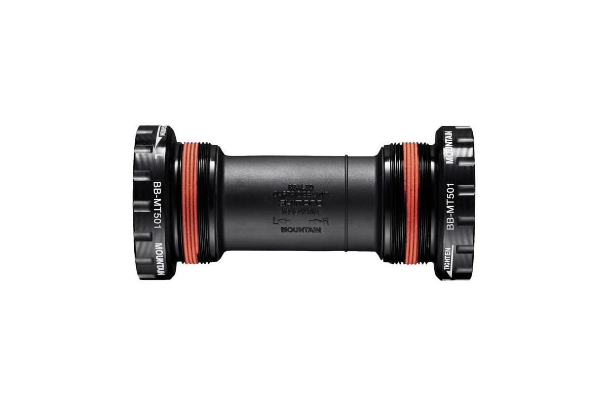 SHIMANO Unisex Bbmt501b BB MT501 outboard bearing bottom bracket set English thread 68 73 mm, Black, British UK