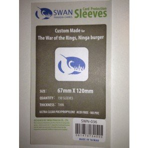 Swan Card Sleeves (67x120mm) - 150 Pack, Thin Sleeves - War of the Ring 2010