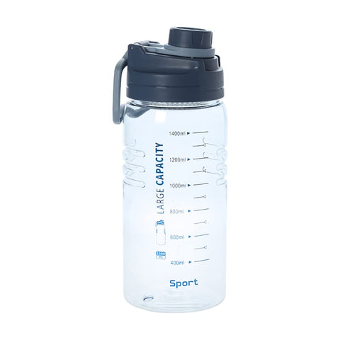 JAWSEU Drinking Bottle 1.5 Liter Sports Water Bottle Large Plastic Fitness Bottle Water Bottle with Handle BPA Free Leak Proof Water Pitcher for Gym/Running/Hiking