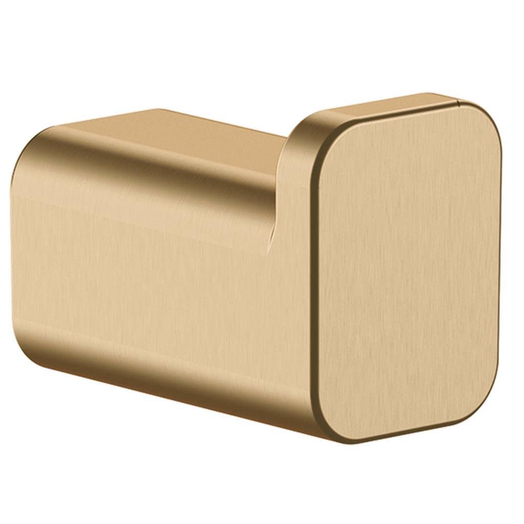 hansgrohe 41742140 AddStoris Single Robe Hook, Brushed Bronze