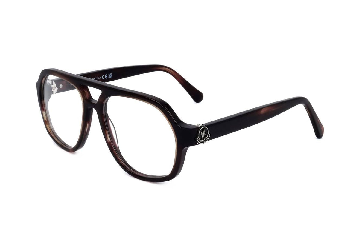 Moncler ML5188 062 BROWN HORN 55/17/145 MAN Eyewear Frame