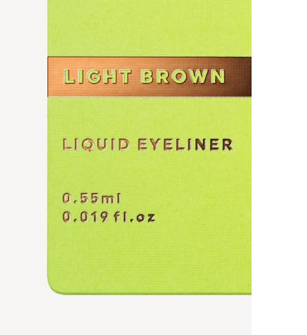Flowfushi UZU Eye Opening Liner Liquid Eyeliner Light Brown Dark Navy Yellow Orange Beige (Light Brown)