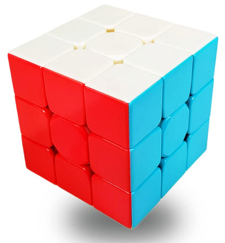 INTEGEAR Full Size 56mm Magic Speed Cube Stickerless 3x3 Easy Turning and Smooth Play Durable Puzzle Cube Toy for Kids and Adults