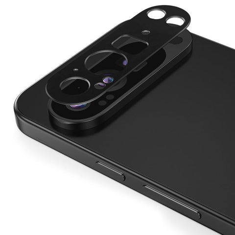 GMUJIAO [2 Pack Camera Lens Protector Compatible with Google Pixel 9 Pro XL,Google Pixel 9 Pro XL Aluminum Alloy Camera Lens Protector,Metall Lens Protective Cover[Wear Resistant]-Black