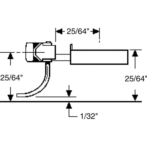 HO Whisker Coupler, 25/64" Underset (2pr)