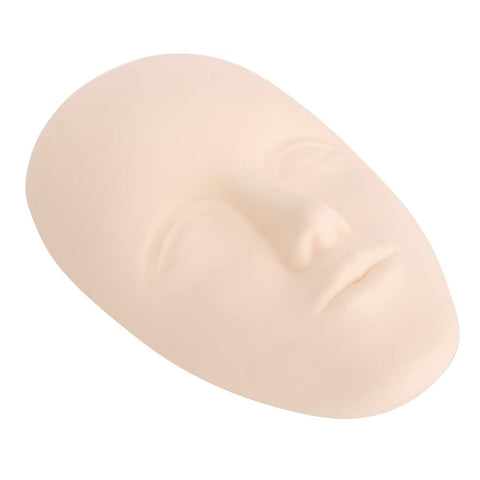 5D Silicone Tattoo Mannequin Practice Skin Head Permanent Makeup Microblading Training Fake Skin lash mannequin Training Mannequin Flat Head Practice Make Up Eye Lashes Eyelash Extensions (#2)