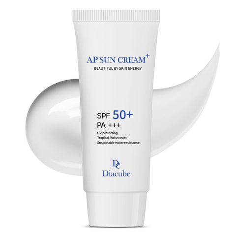 DIACUBE AP Fruity Waterproof Daily Sunscreen 2.03 Fl Oz SPF 50+ PA+++ | Strong UV Protection | Slightly Tone Up | Silky Semi-Matte Finish | Sweat-Resistant | Korean Skincare