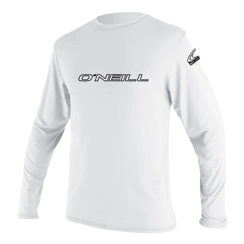 O'Neill Wetsuits Youth Basic Skins UPF 50+ Long Sleeve Sun Shirt, White, 6