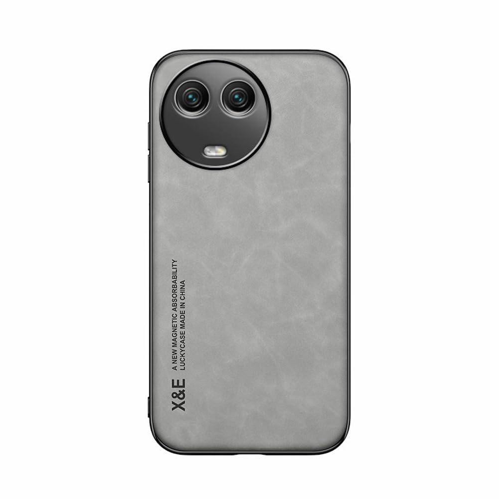 Kepuch Silklike Case for Oppo Realme 11 5G - Cover Bumper Built-in Metal Plate for Oppo Realme 11 5G - Gray