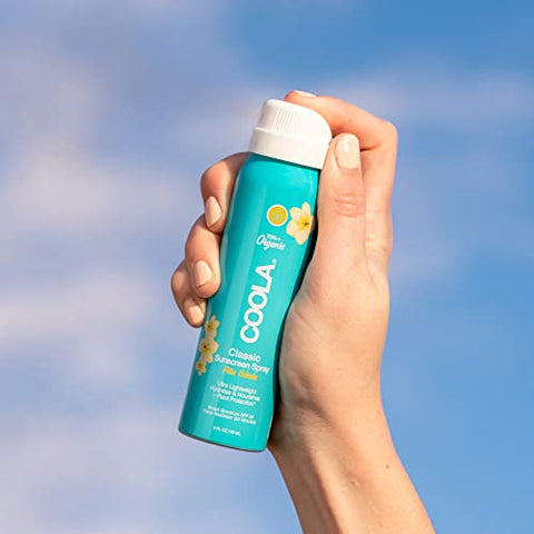 COOLA Organic Sunscreen SPF 30 Sunblock Spray, Dermatologist Tested Skin Care for Daily Protection, Vegan and Gluten Free, PiÃƒÆ’Ã‚Â±a Colada, Travel Size, 2 Fl Oz