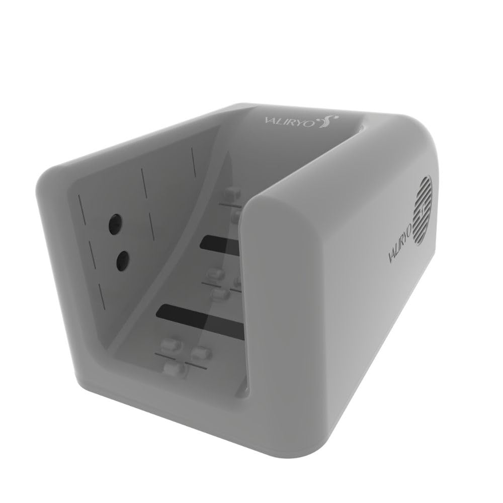 VALIRYO Feet Dryer - 360º Airflow Foot Dryer - Auto Sensor Activation & UV Light for Superior Hygiene - Complete Drying, Comfortable, and Safe (Dusty Grey Gloss)