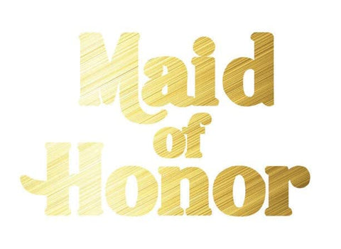 Bang Enterprise 40 American Made Bachelorette Bride Tribe Squad Gold Sparkle Metallic Individually Cut Temporary Tattoos | Party Favors For Bride, Maid of Honor, Bridesmaids