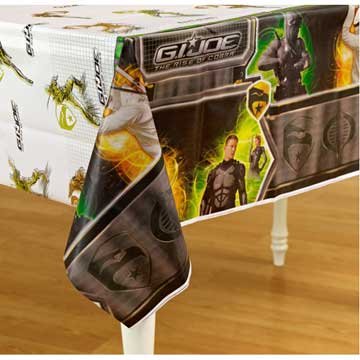 GI JOE Rise of the Cobra Plastic Tablecover Party Accessory