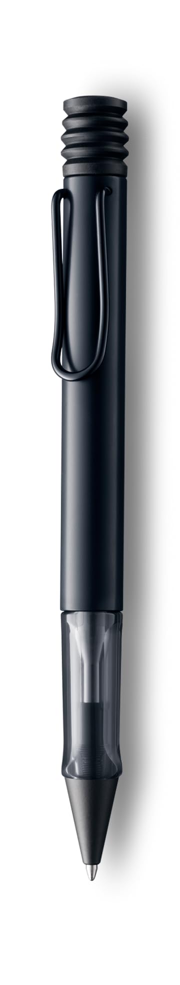 Lamy AL-star Ballpoint Pen - Lightweight Aluminum Luxury Pen with Metal Clip, Black Ink, Refill, and Transparent Grip, Pens for Journaling, Office, or Gift, Great Holiday Stocking Stuffer (Black)