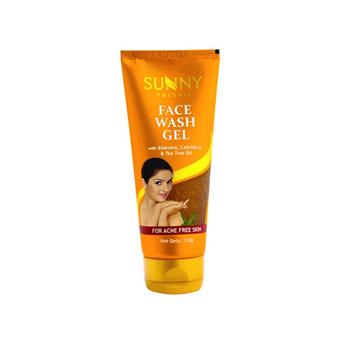 Sunny Face Wash Gel With Aloevera & Tea Tree Oil- 110 Ml (110 ml (Pack of 1))