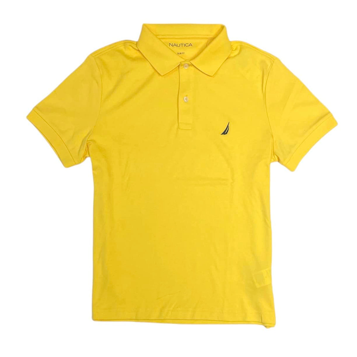 Nautica Mens Slim Fit Interlock Polo T-Shirt (as1, Alpha, m, Regular, Regular, Aspen Gold)