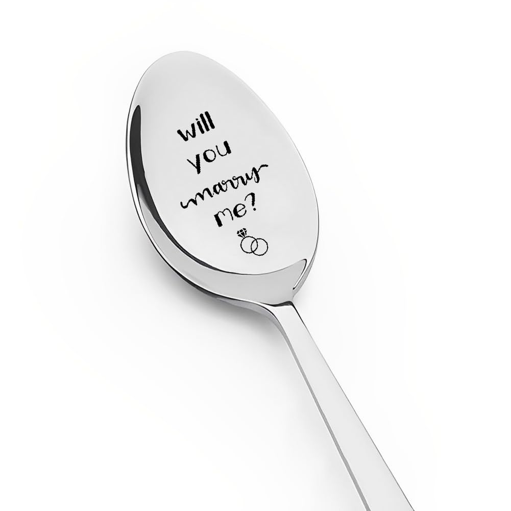 Will You Marry Me Spoon Gifts for Him Boyfriend Gifts from Girlfriend I Love You Gifts for Her Wife Husband Anniversary Birthday Gifts for Men Happy Gifts for Couple Wedding Gifts for Bride and Groom