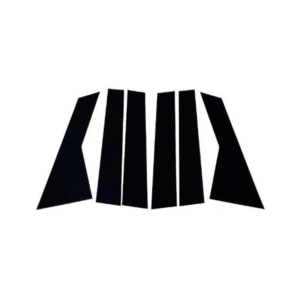 Door Window Pillar Trim for Chevrolet Captiva 2019-2023, 6Pcs Glossy Black Door Side Pillar Posts Window Cover