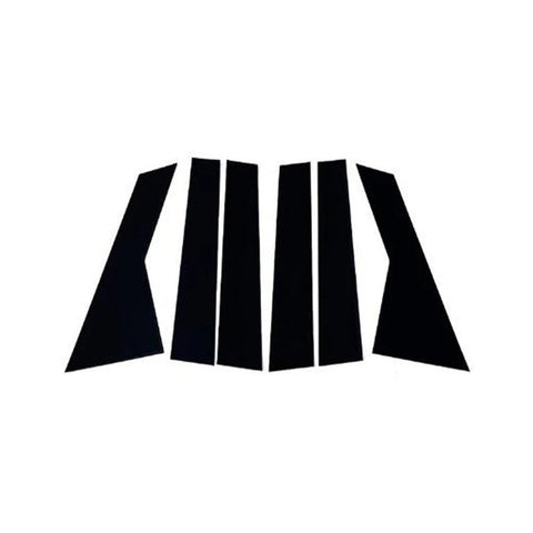 Door Window Pillar Trim for Chevrolet Captiva 2019-2023, 6Pcs Glossy Black Door Side Pillar Posts Window Cover