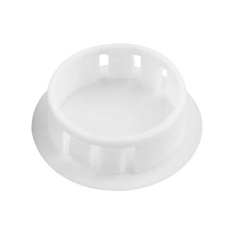 Leliafleury 100PCS 10mm Plastic Hole Plugs Round Button Plugs Snap on Type Screw Caps White Screw Hole Plugs for Kitchen Cabinet Furniture