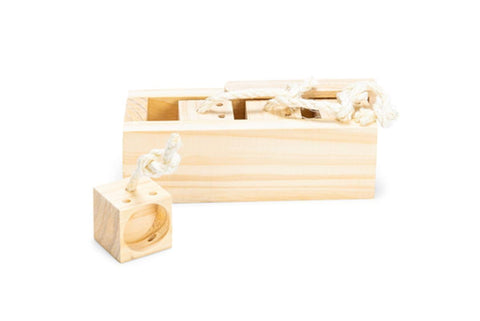 Karlie Rody Brain Train Cube, 4 Blocks Length 21.5 cm Width 8.5 cm Height 7.5 cm Natural