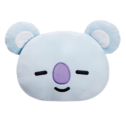 AURORA 61468 BT21 AURORA-BT21 Official Merchandise, KOYA Plush Cushion-Blue, Medium