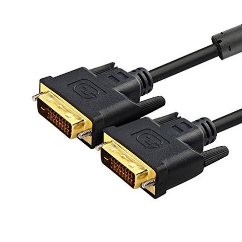 axGear DVI to DVI-D Cable Dual Link Male M/M 1.8m 6ft Video Cord Connector