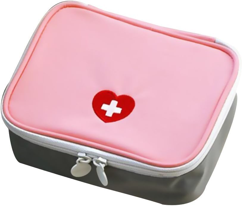 Pink Mini Outdoor First Aid Kit Bag Travel Portable Medicine Organizer Emergency Kit First Aid Kits