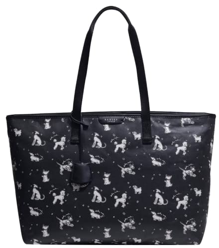 RADLEY Maple Cross Fun Large Ziptop Shoulder Bag, Black