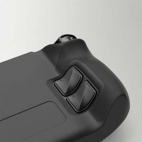 BlackYellowPurpleGreen Buttons Suitable For Steam Deck Back Case Console Back Case Button Conversion (Black)