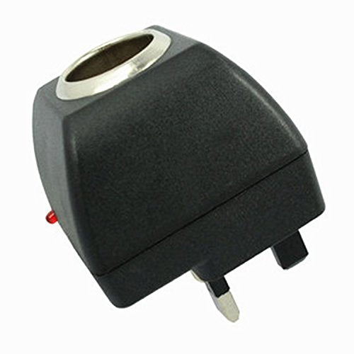 PROtastic AC to DC Converter; 220V Mains to 12V 500mA Car Cigarette Lighter Socket Power Adapter Charger To UK Household Plug, Power Car Accessories In Your Home.