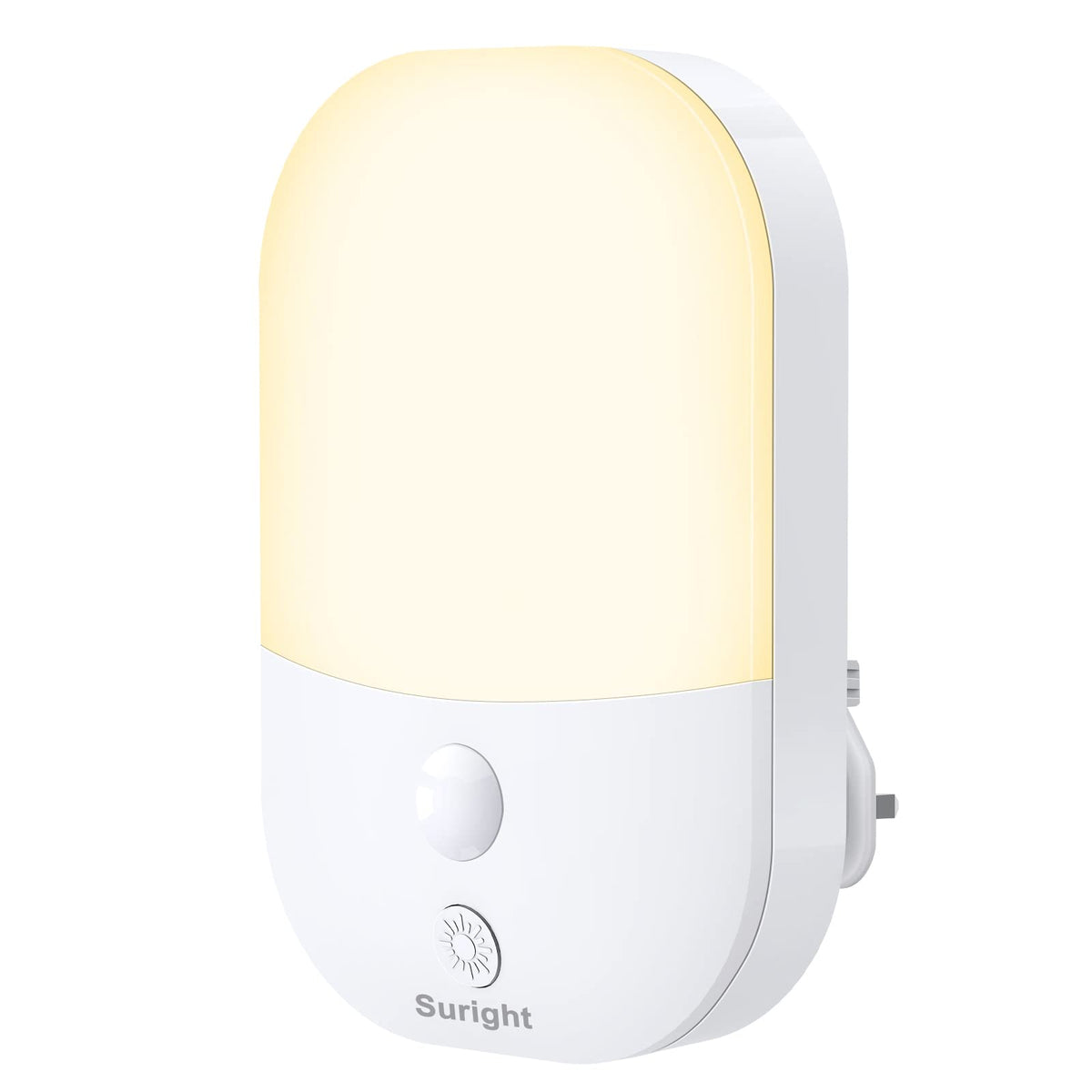 Night Light Plug in Walls, Night Light with 5 Levels of Brightness and Dusk to Dawn Photocell Sensor, Night Light Kids for Childrens Room, Stairs, Hallway, Bedrooms, Garage, Warm White