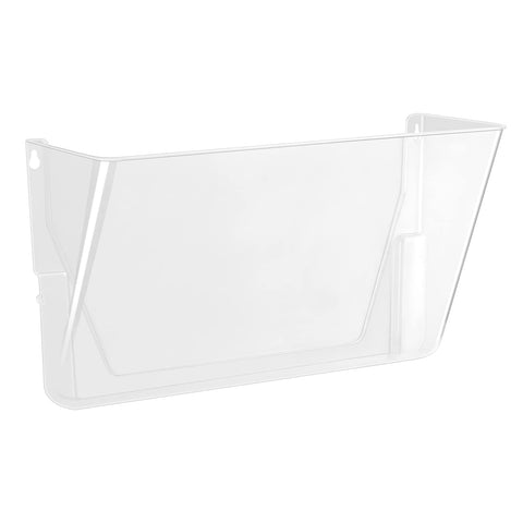 Amazon Basics Expandable Plastic Wall Pockets, File Organizer, Stackable, Letter Size, 1-Pocket, Clear