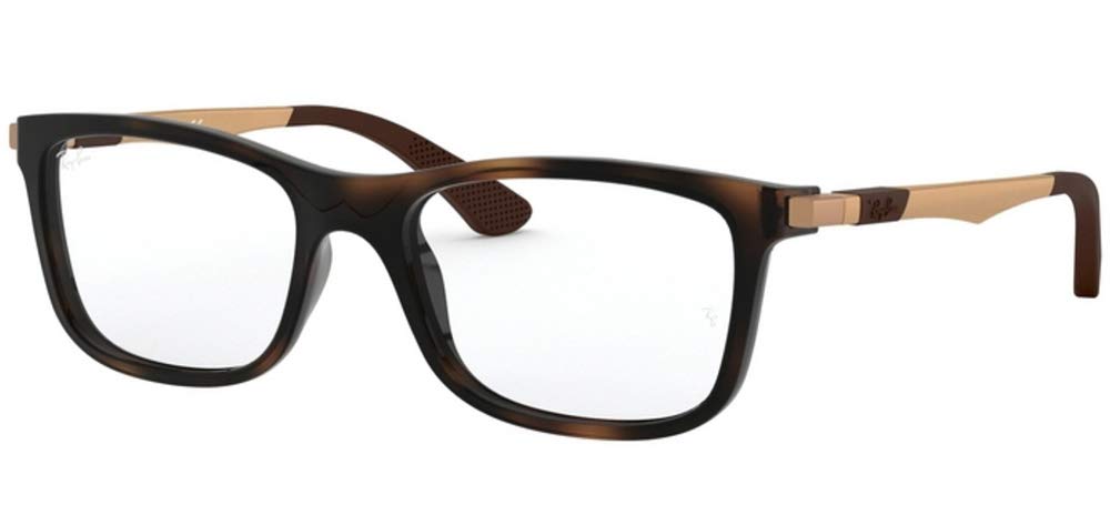Ray-Ban Kids' RY1549 Square Prescription Eyeglass Frames, Havana/Demo Lens, 48 mm