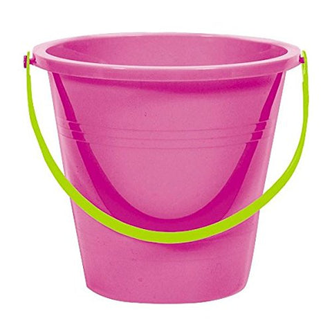 Amscan High Quality New Pink Large Round Pail Supplies, 6.25" x 4 1/2" Party Favors, One Size