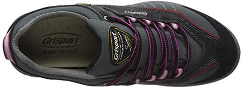 Grisport Lady Nova Low Rise Hiking Boots, Pink (Grey/Pink), 3 UK