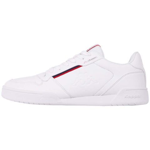 Kappa Unisex Marabu Low-Top Sneakers, White Red 1020, 10.5 US Men