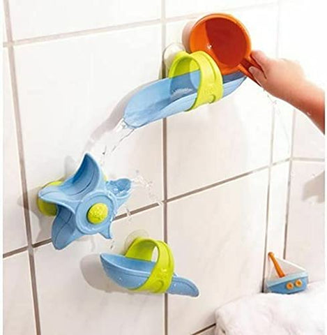 HABA Bathtub Ball Track - 6 Piece Play Set - Fosters Experimentation & Creativity for Ages 3 and Up