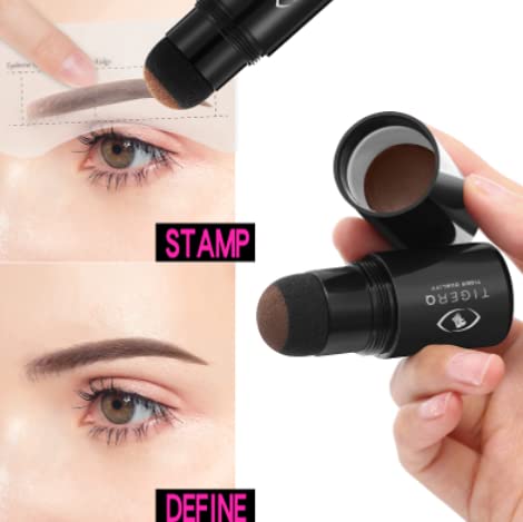 Eyebrow Stamp Stencil Kit: Eyebrow Stamp, Brow Soap, Eyebrow Razor, 6 Stencils, Brow Pencil, Eyebrow Shaping Kit, Brow Stamp Kit, Eyebrow Stamp Kit, Brow Stencil Kit, Brow Stencil and Stamp Kit