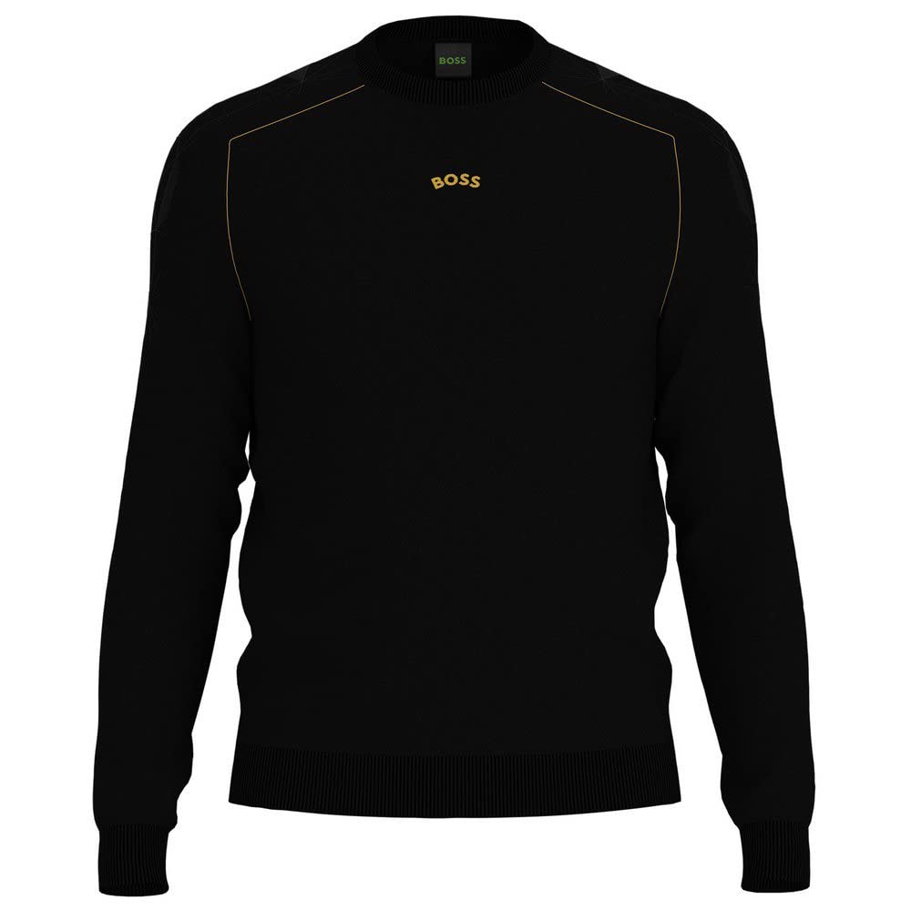 BOSS Men's Roldi Knitwear, Black, XXXL