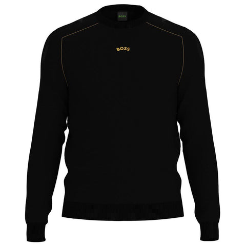 BOSS Men's Roldi Knitwear, Black, XXXL