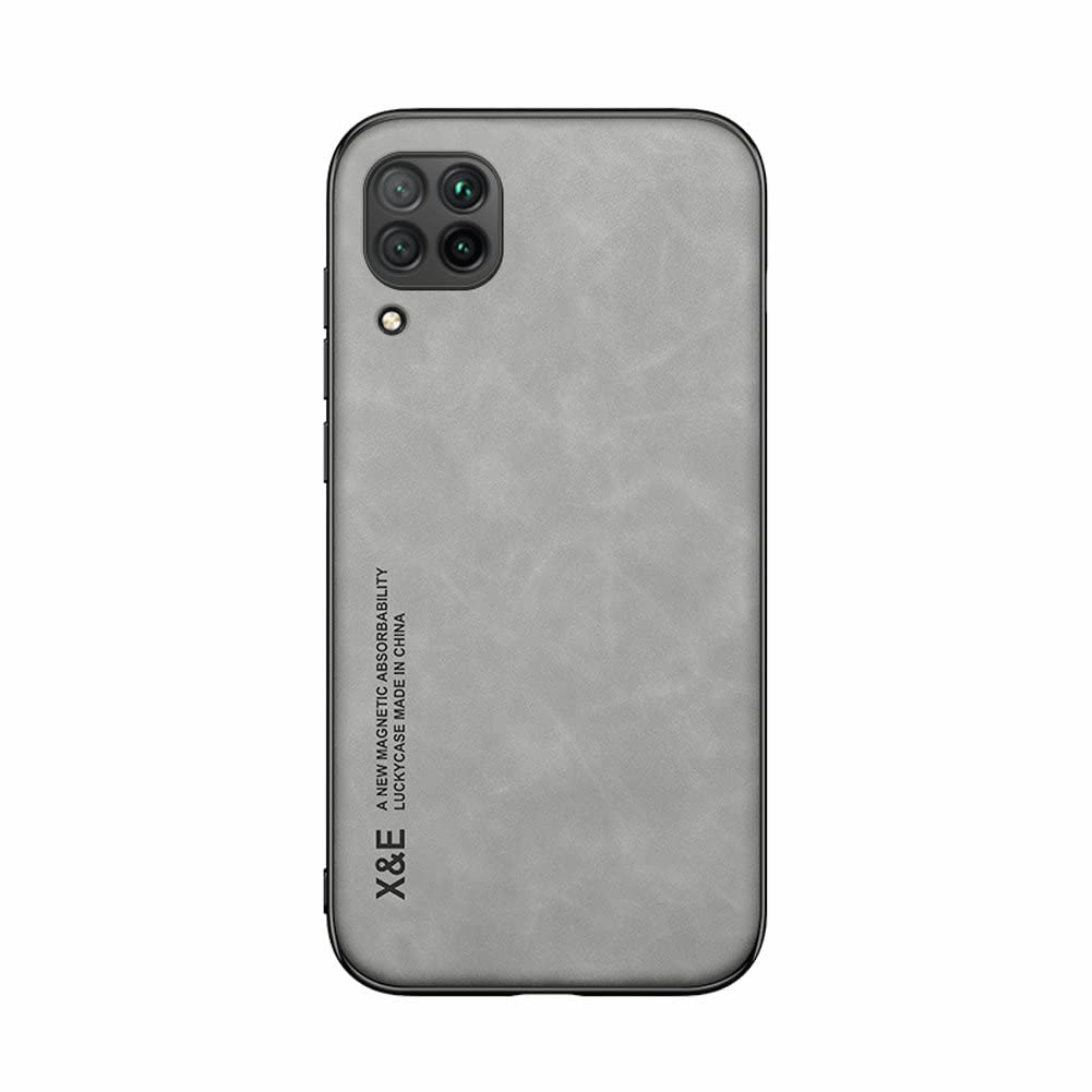Kepuch Silklike Case for Huawei Nova 6 SE/P40 Lite/Nova 7i - Cover Bumper Built-in Metal Plate for Huawei Nova 6 SE/P40 Lite/Nova 7i - Gray