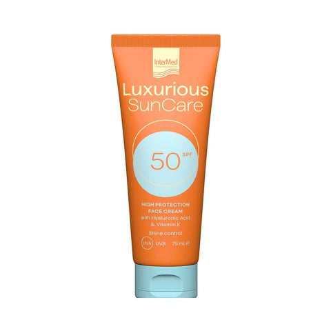 Intermed Luxurious SUN Care Face Cream Spf50 with Hyaluronic Acid 75ml