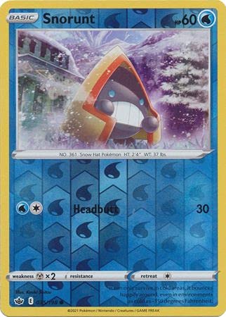 Snorunt - 035/198 - Common - Reverse Holo - Sword & Shield - Chilling Reign