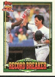 1991 Topps #3 Carlton Fisk Record Breaker